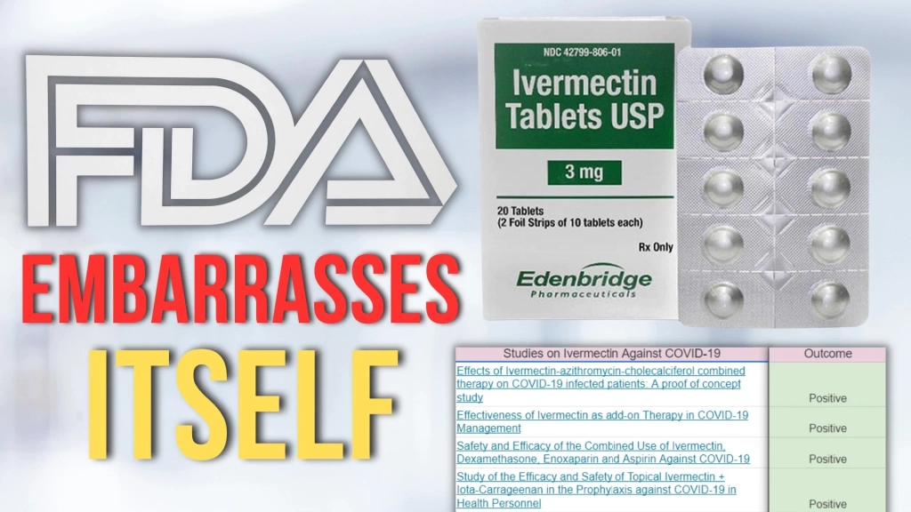 FDA Embarrassingly Claims Ivermectin Doesn’t Work While Linking to Studies That Prove It